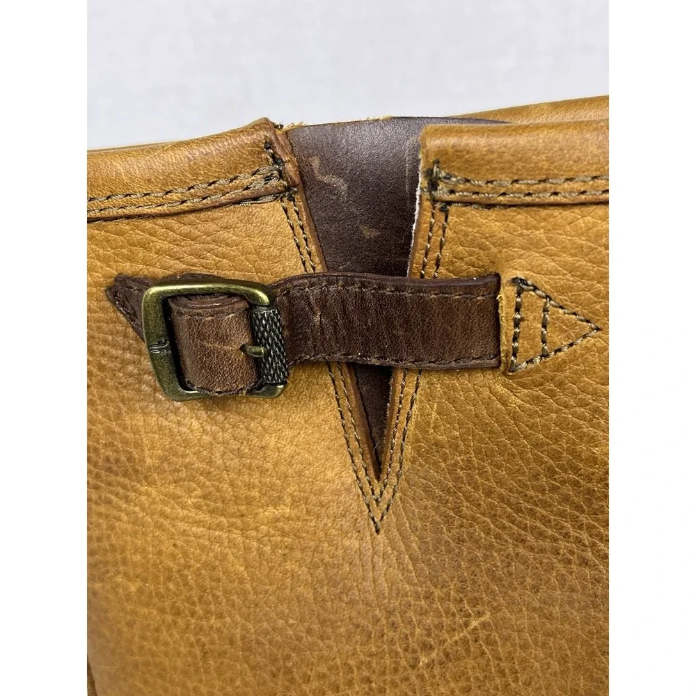 Frye Riley Pull-On Boots Mens 7.5 Espresso Leather‎ Shearling Lined Lug Sole NEW